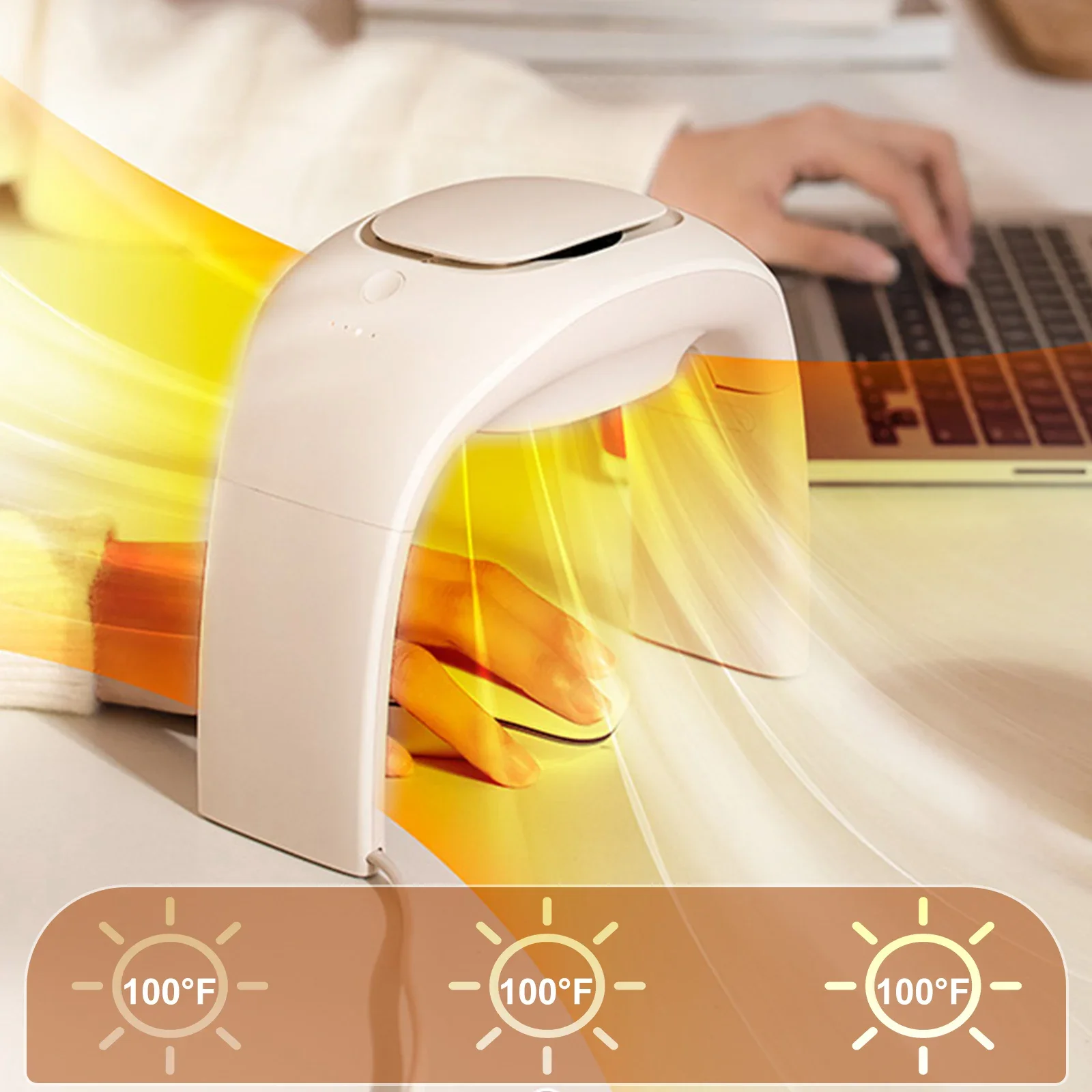 The Office Tech - เครื่องทำความร้อนมือแบบพกพา Eary เทคโนโลยีสูง สำหรับฤดูหนาว ใช้ในบ้าน สำนักงาน