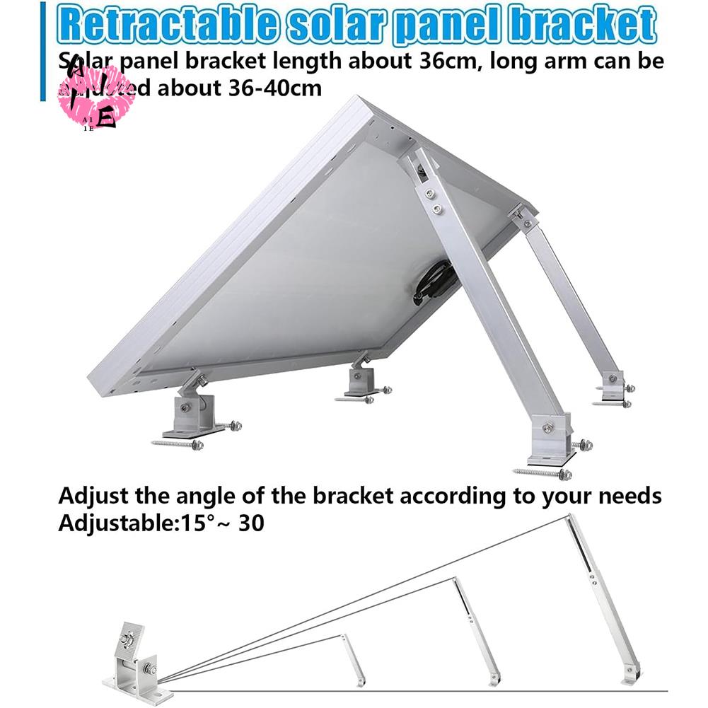 Flat Panel Mount Tilt - A11E-ขายึดแผงโซลาร์เซลล์แบบปรับได้ ขายึดแผงโซลาร์เซลล์อลูมิเนียมอัลลอยด์สำหรับติดตั้งบนพื้นผิวเรียบ หลังคา RV เรือ ออฟกริด