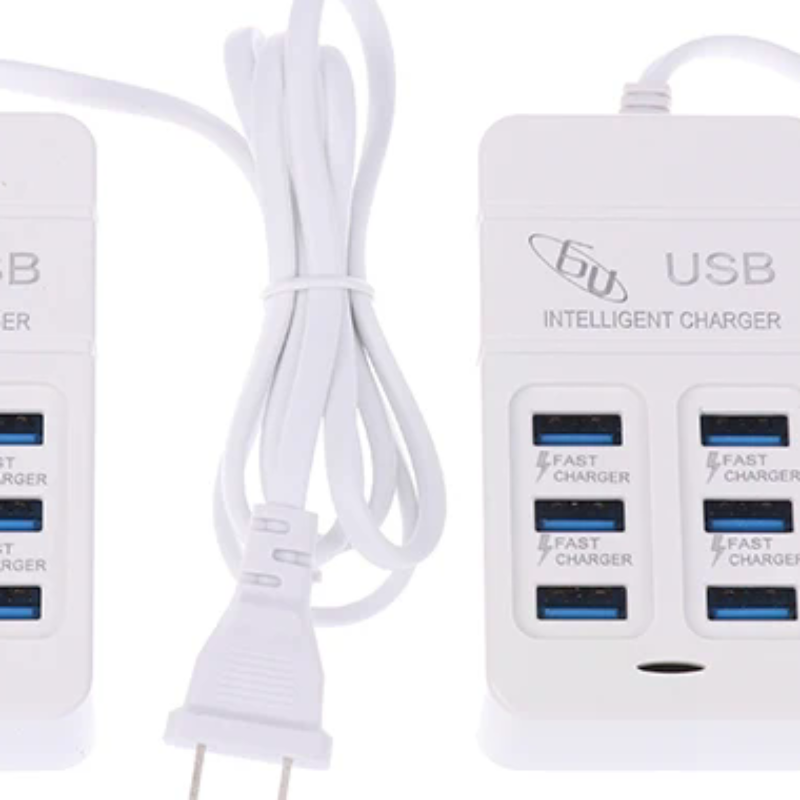 Multi Port Usb Hub - อะแดปเตอร์ชาร์จ USB แบบหลายพอร์ต 6 ช่อง 1