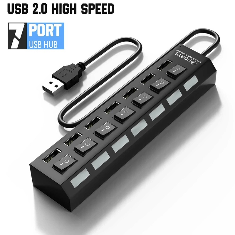 Multi Port Usb Hub - ฮับ USB 3.0 7 in 1