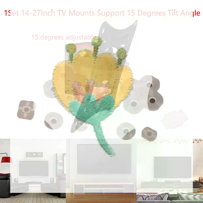Flat Panel Mount Tilt - 1 ชุด 14-27 นิ้วทีวีเมาท์ LCD LED