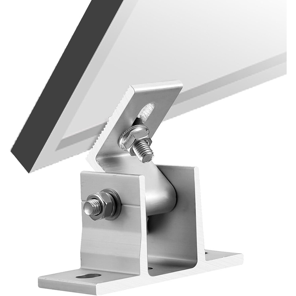 Flat Panel Mount Tilt - ขายึดแผงโซลาร์เซลล์ปรับระดับได้ A74E ทำจากอลูมิเนียมอัลลอย สำหรับติดตั้งบนพื้นผิวเรียบ หลังคา รถบ้าน