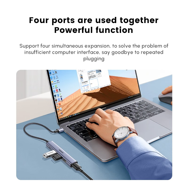 ฮับ USB UGREEN พร้อมพอร์ต USB2 - Multi Port Usb Hub บทวิจารณ์และราคา