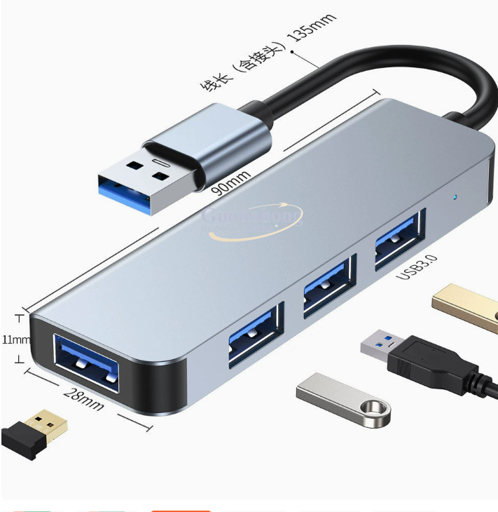 ฮับ USB-C 4 พอร์ตขายดี ฮับแล็ป - Multi Port Usb Hub บทวิจารณ์และราคา