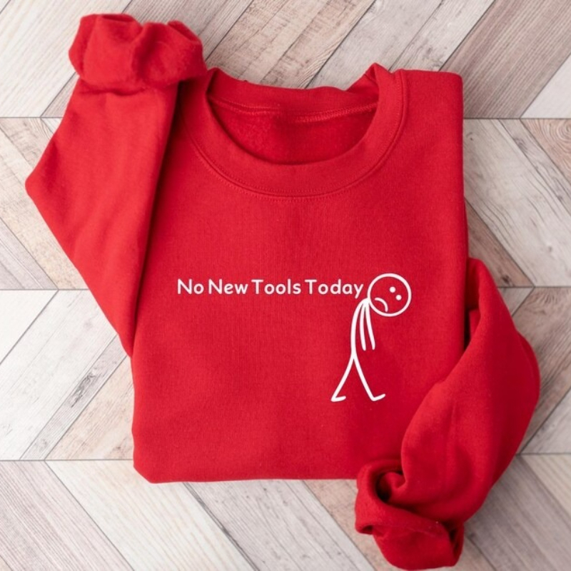 เสื้อสเวตเชิ้ต No New Tools To - The Office Tech บทวิจารณ์และราคา