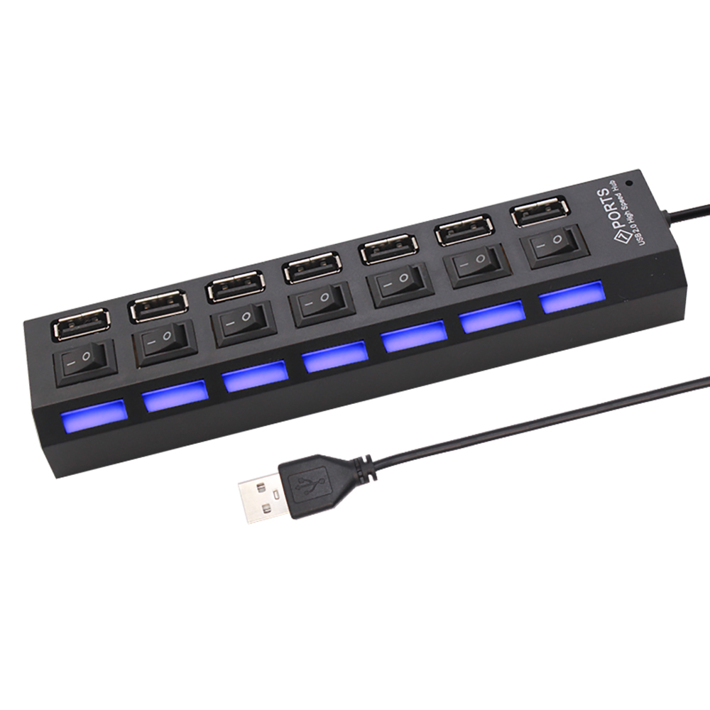 7 พอร์ตยูเอสบี 2.0 ฮับสปลิตเตอ - Multi Port Usb Hub บทวิจารณ์และราคา