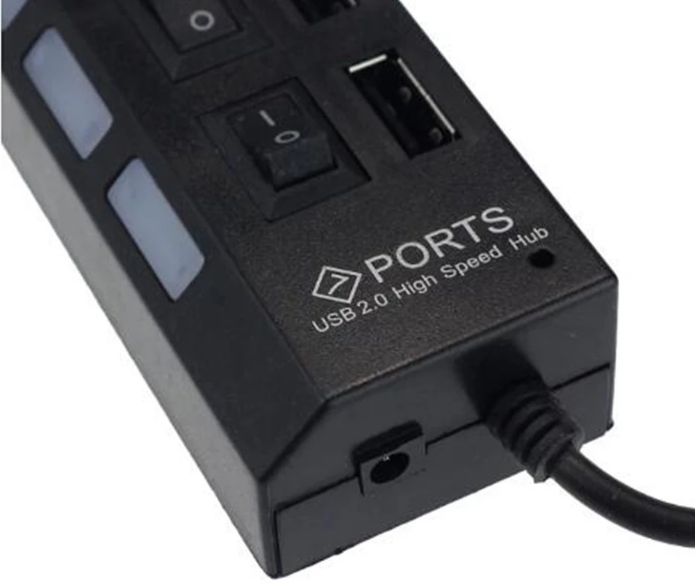 7 พอร์ตยูเอสบี 2.0 ฮับสปลิตเตอ - Multi Port Usb Hub บทวิจารณ์และราคา