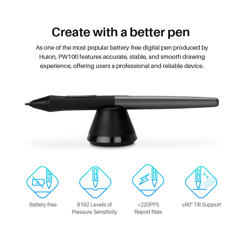 Huion H580X แท็บเล็ตกราฟิกดิจิ - Drawing Pad Signature บทวิจารณ์และราคา