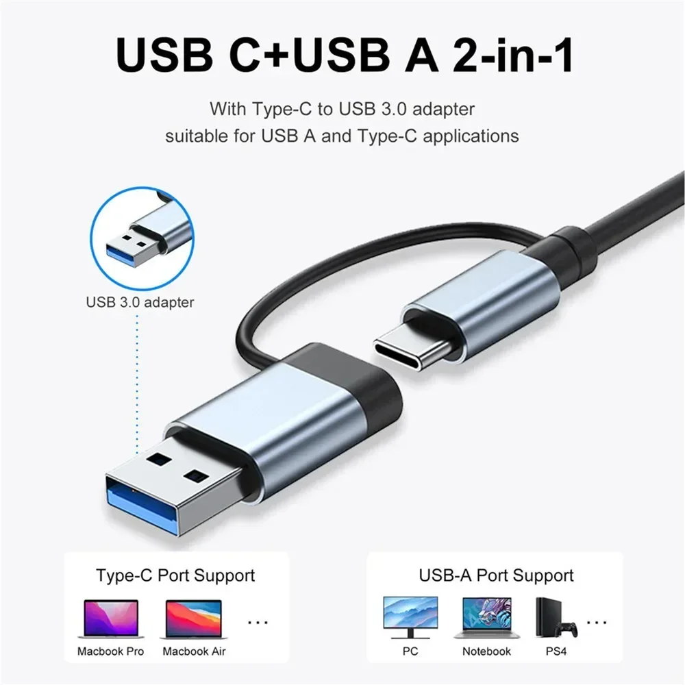 ฮับ USB C 8 in 1 ตัวแปลงมัลติพ - Multi Port Usb Hub บทวิจารณ์และราคา