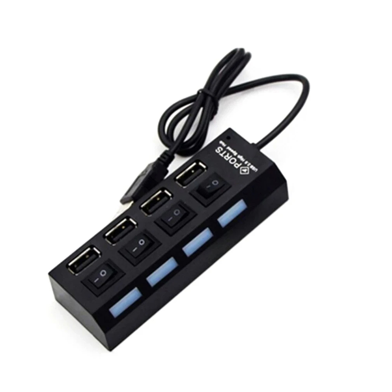 ฮับ USB 4 in 1 พร้อมสวิตช์ USB - Multi Port Usb Hub บทวิจารณ์และราคา