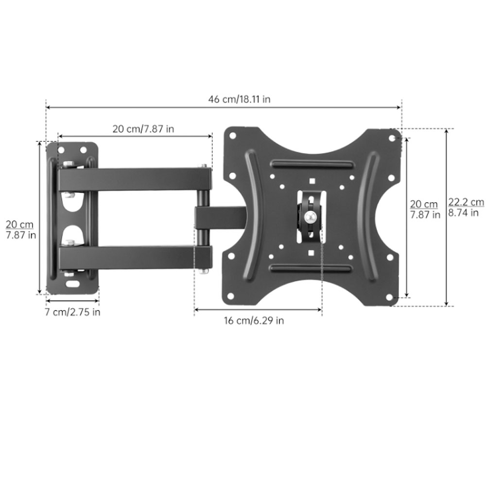 TV Wall Mount Bracketแบนแผงกรอ - Flat Panel Mount Tilt บทวิจารณ์และราคา