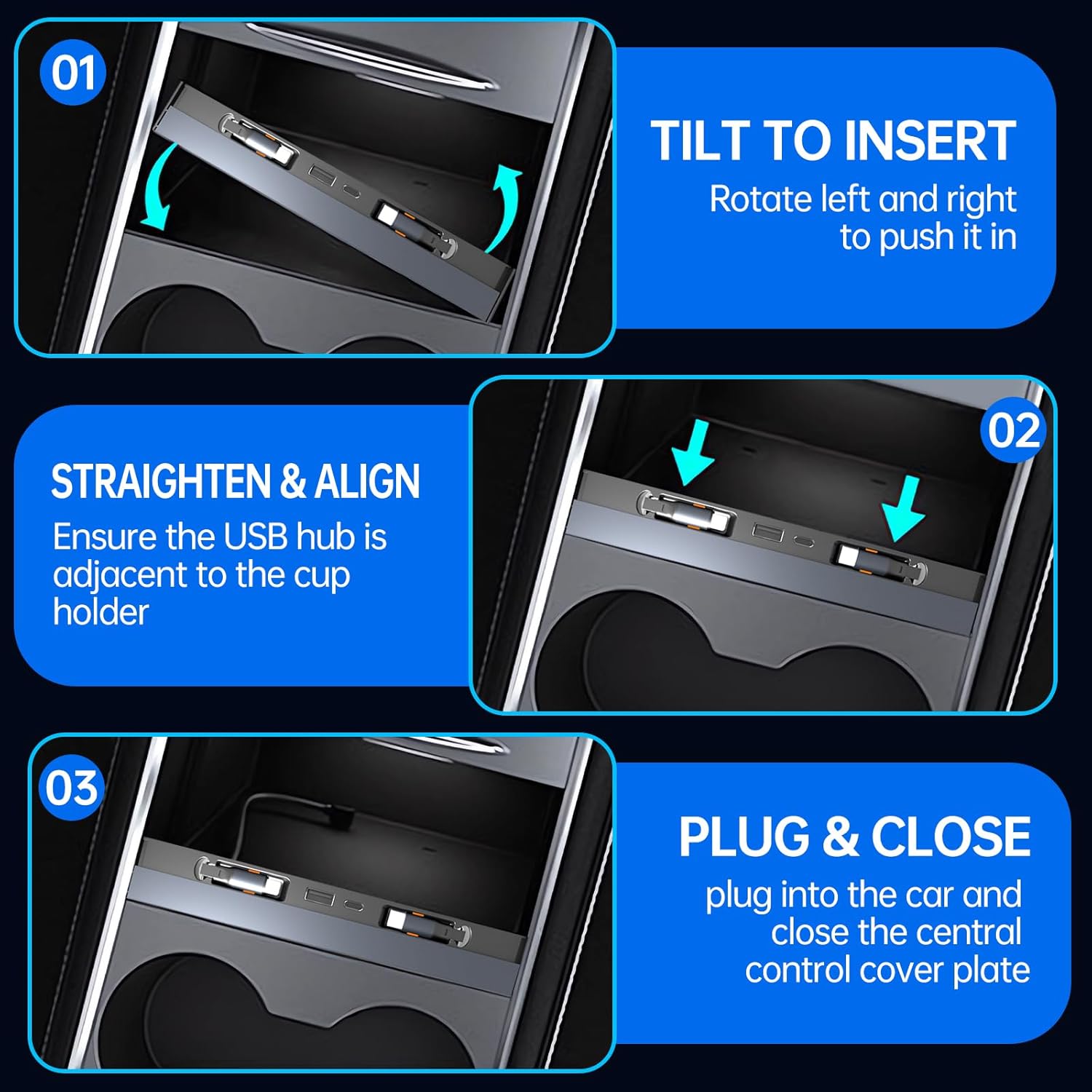 ฮับ USB สำหรับเทสลารุ่น Y 2020 - Multi Port Usb Hub บทวิจารณ์และราคา
